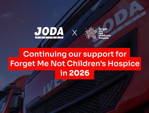 Joda Freight Continues Its Support for Forget Me Not Children's Hospice in 2026